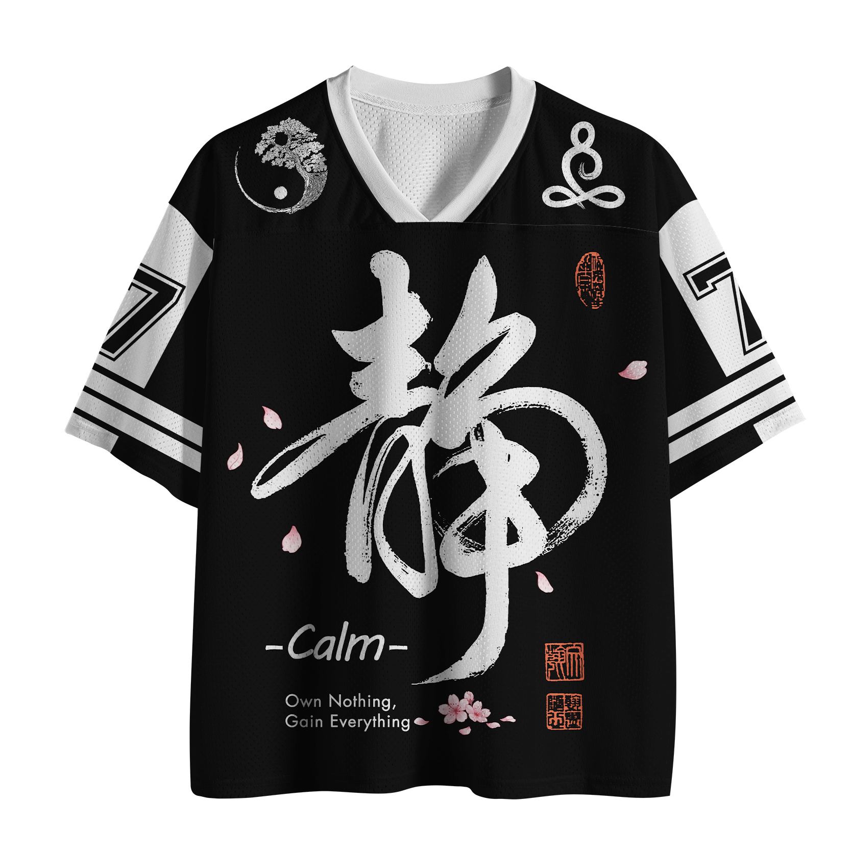 Tokyo-Tiger Calm Is The Art Of Balance Mesh Jersey