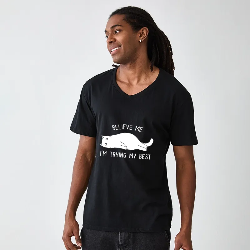 Tokyo-Tiger When Life Is Hard Nap First V-Neck Classic T-Shirt