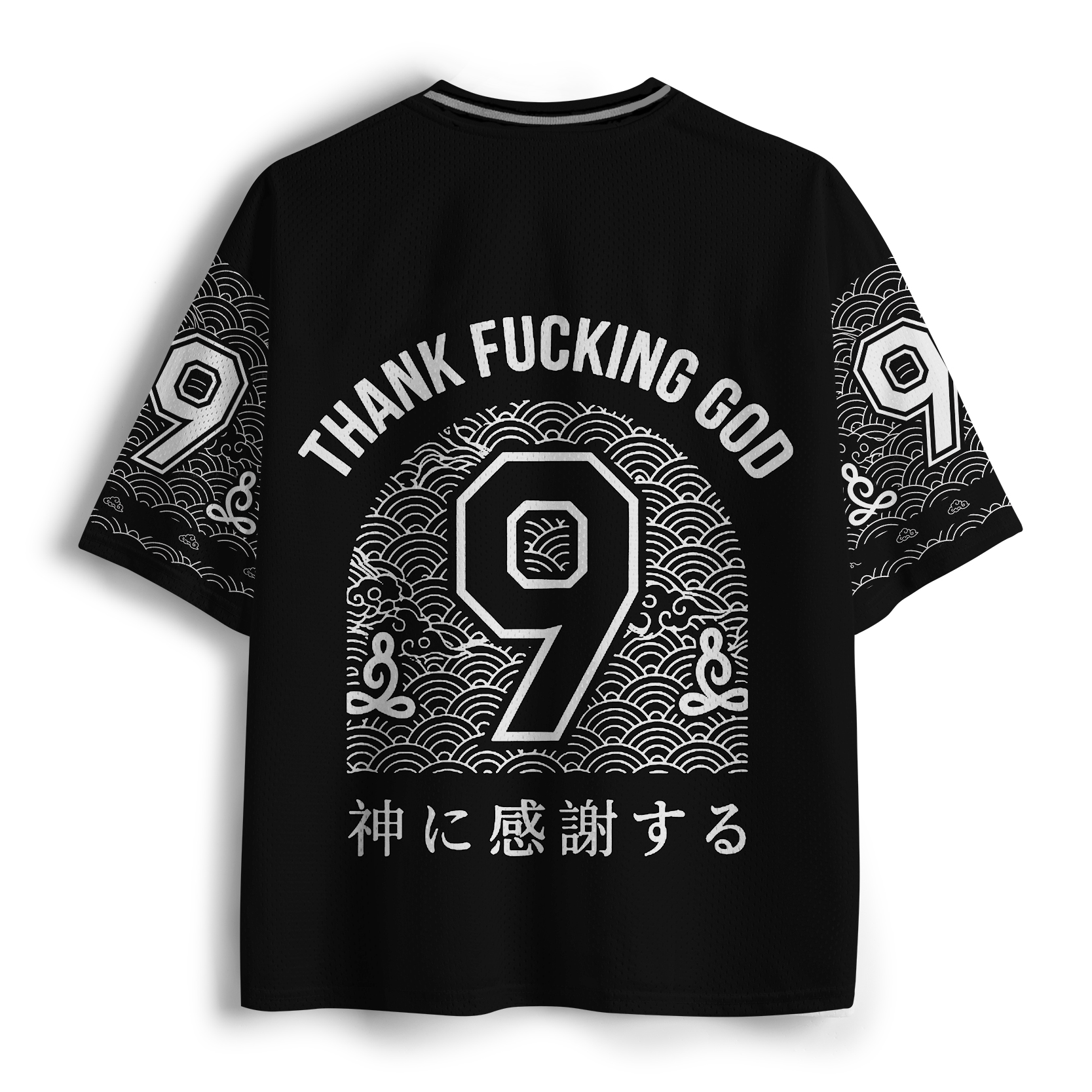 Tokyo-Tiger Funny Melancholy Cat Mesh Jersey