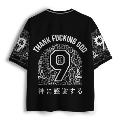 Tokyo-Tiger Funny Melancholy Cat Mesh Jersey