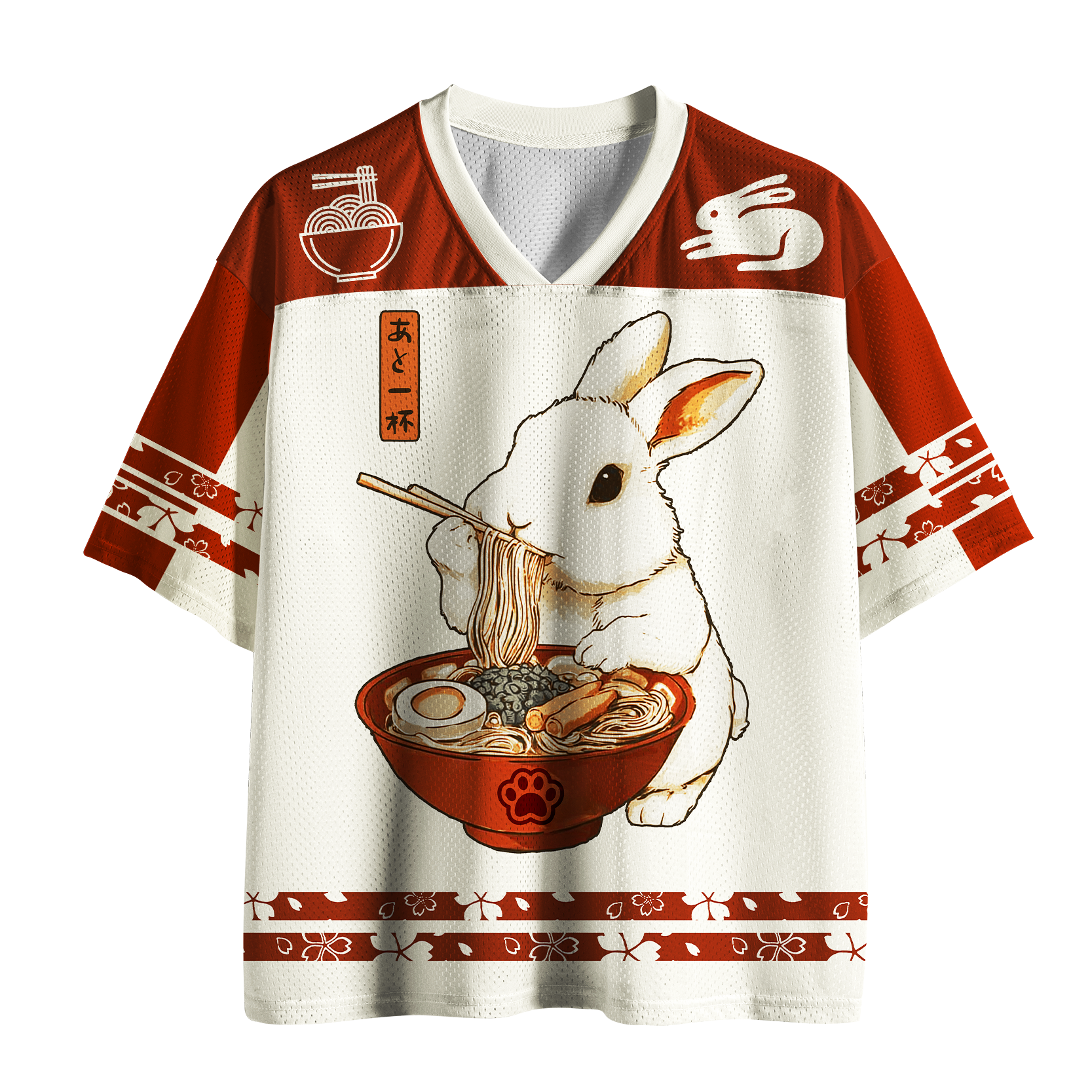 Tokyo-Tiger The Hungry Bunny:"One More Bowl" Mesh Jersey