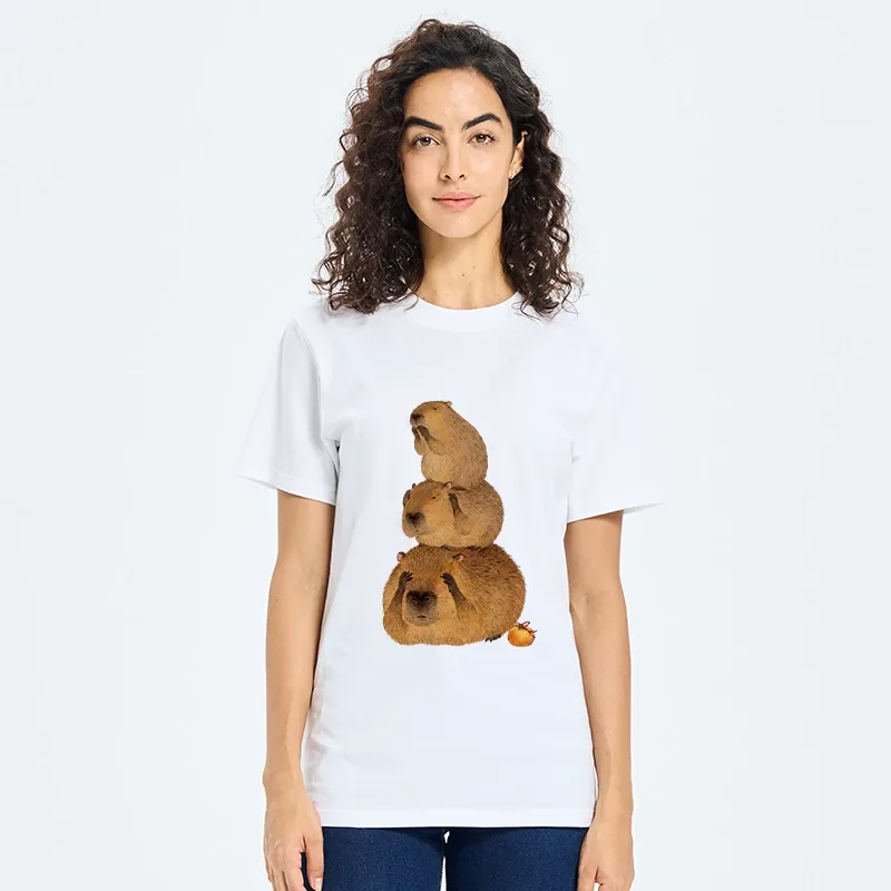 Tokyo-Tiger Capybara Hear No Evil Meme Classic T-Shirt