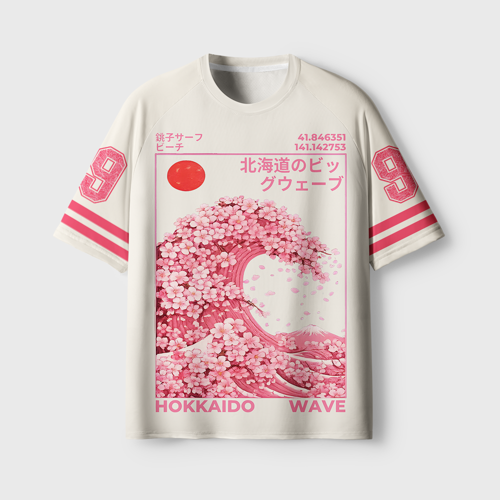 Tokyo-Tiger Sakura Surge-Hokkaido Wave Quick-drying T-shirt