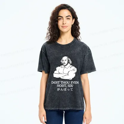 Tokyo-Tiger Shakespeare Greeting Washed T-Shirt