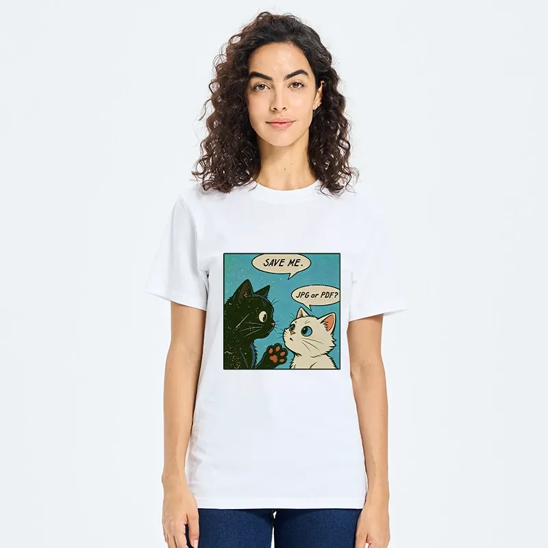 Tokyo-Tiger Black White Cat Office Meme Classic T-Shirt