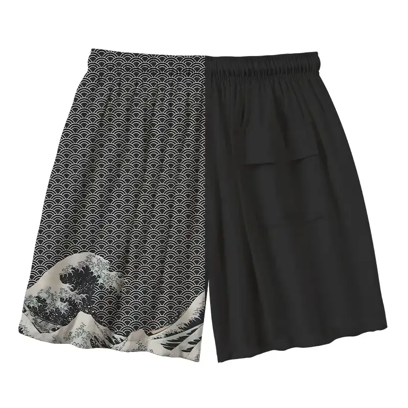 Tokyo-Tiger Half Of The Wave Aloha Mens Swim Trunks