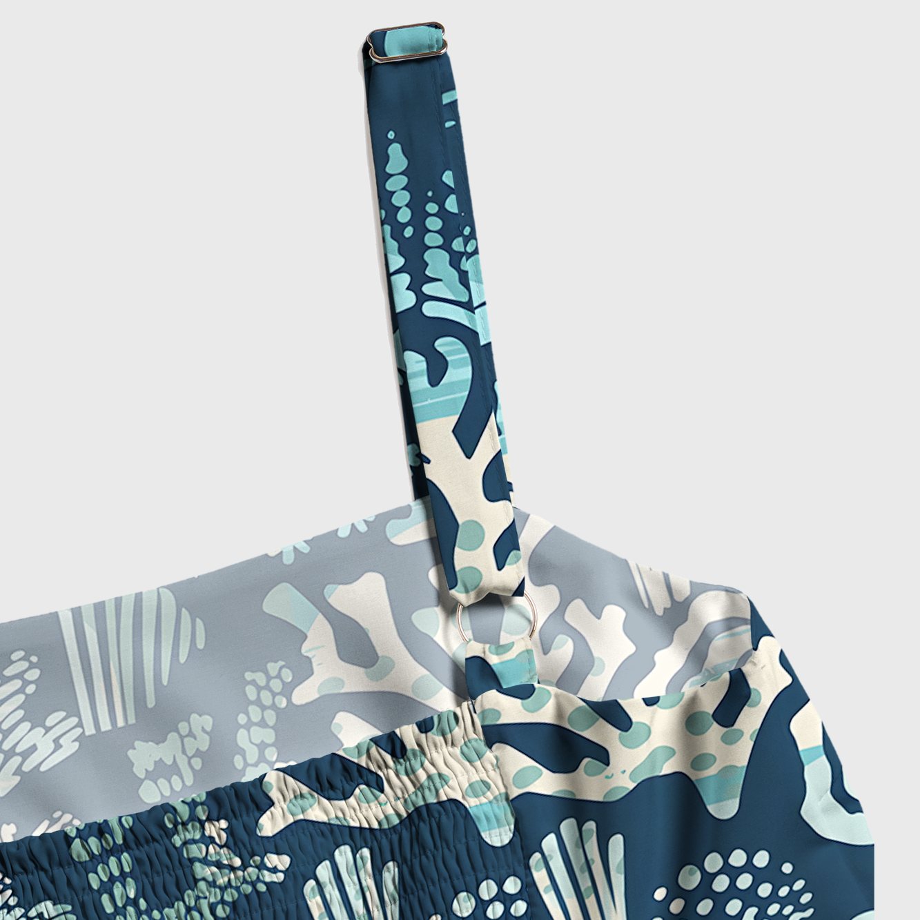 Tokyo-Tiger Ocean Coral Maxi Dress