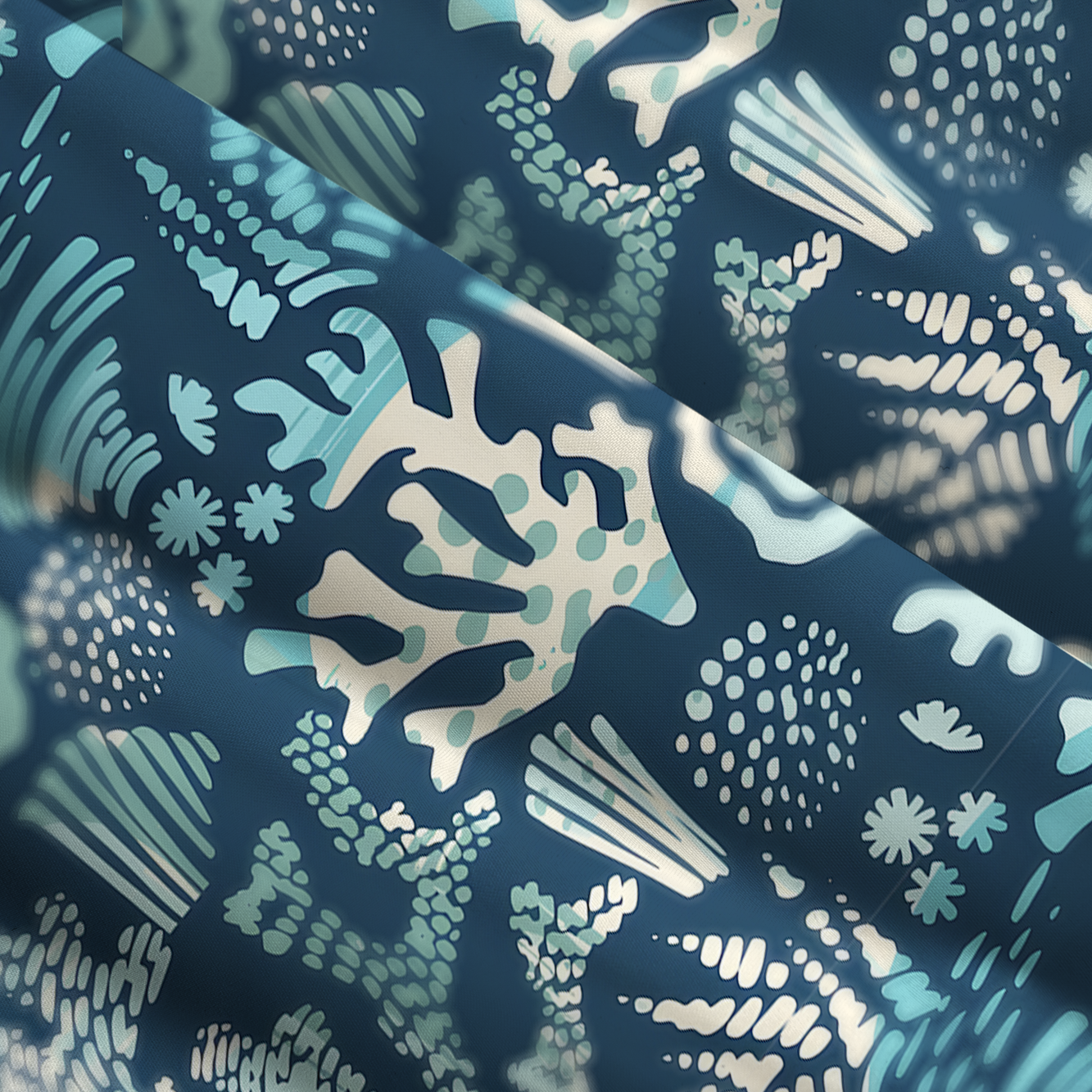 Tokyo-Tiger Ocean Coral Maxi Dress