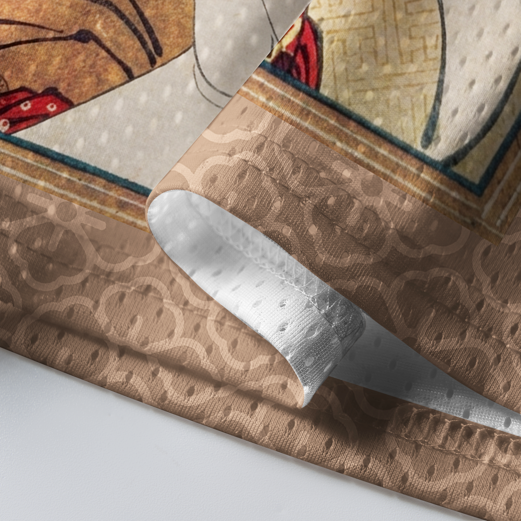 Tokyo-Tiger Edo Muse: Geisha Ukiyoe Mesh Jersey