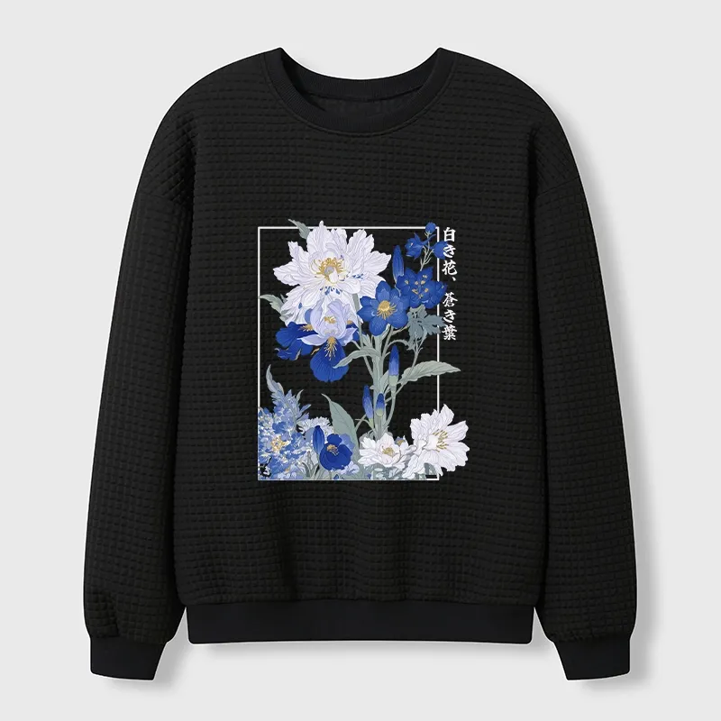 Tokyo-Tiger Blossoms Of The Firmament Waffle Sweatshirt