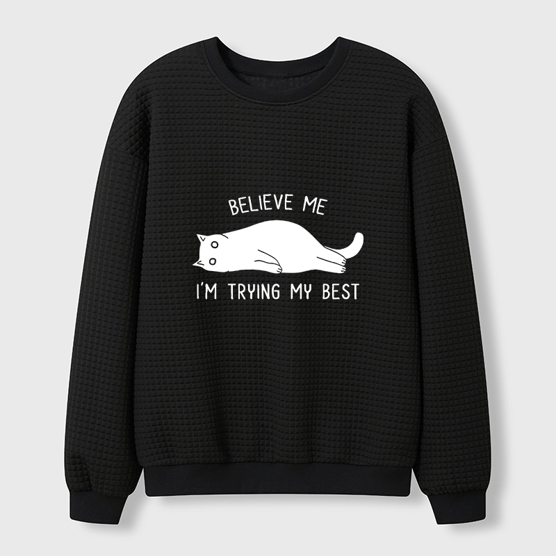 Tokyo-Tiger When Life Is Hard Nap First Waffle Sweatshirt