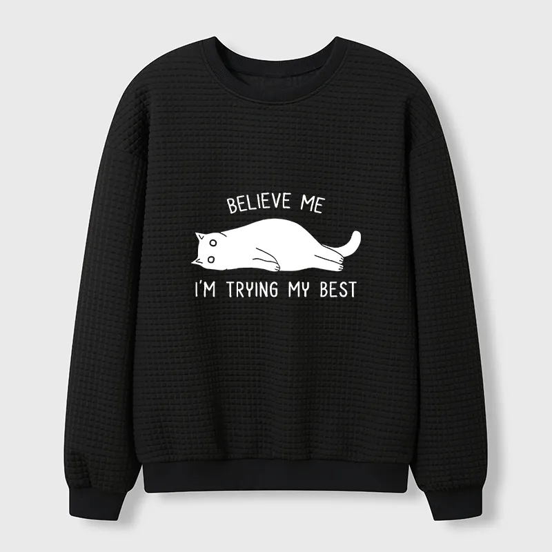 Tokyo-Tiger When Life Is Hard Nap First Waffle Sweatshirt