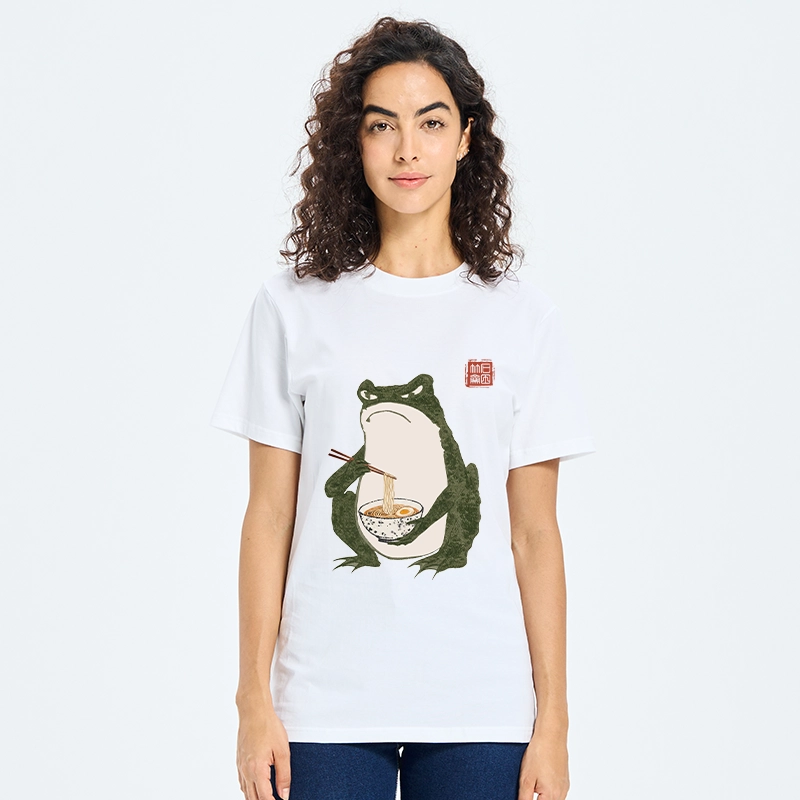 Tokyo-Tiger Grumpy Frog Loves Ramen Classic T-Shirt