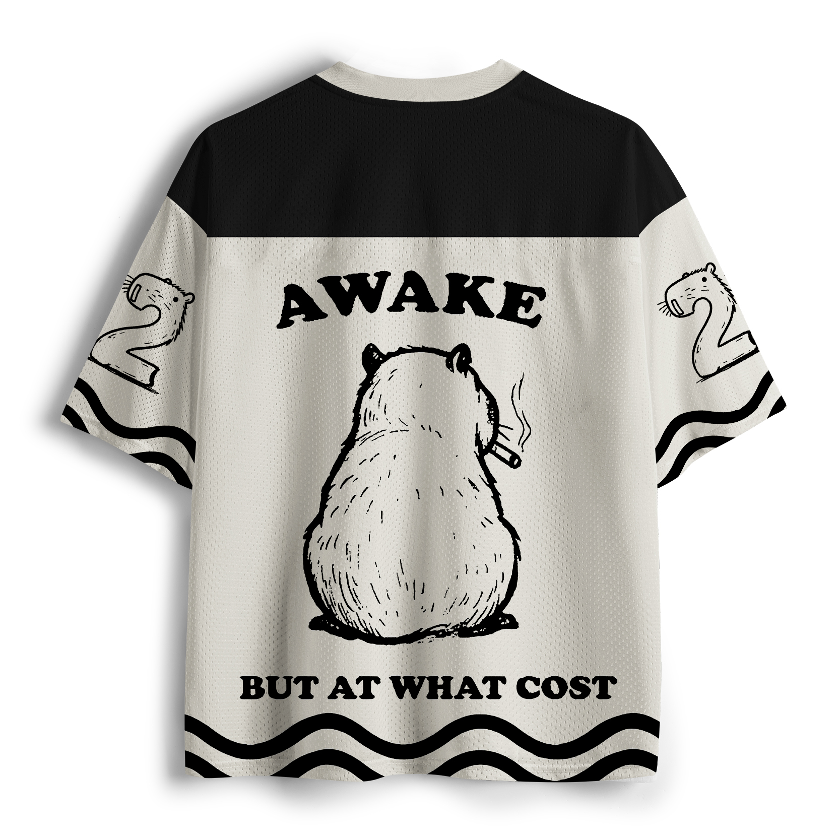 Tokyo-Tiger Smoking Capybara Mesh Jersey