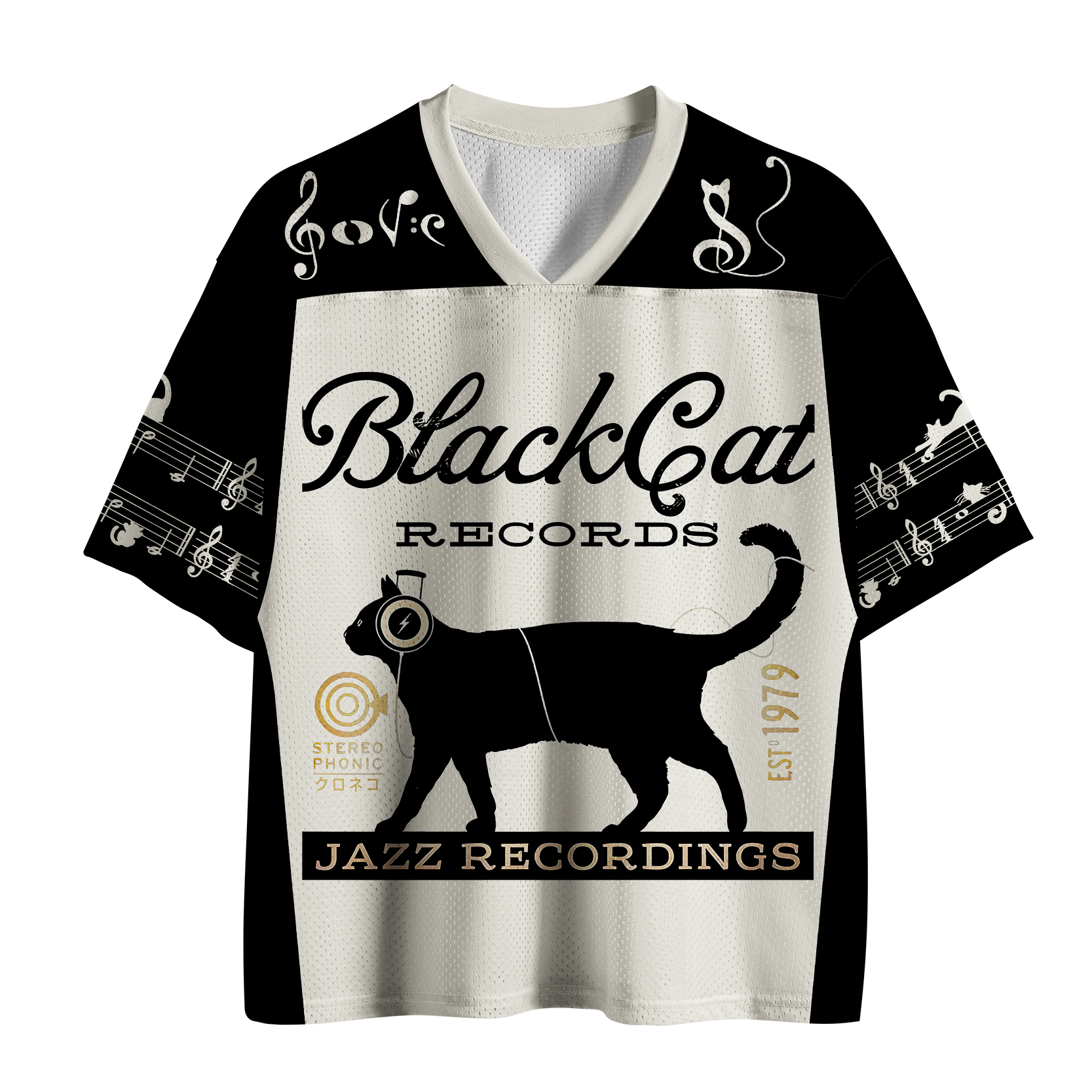 Tokyo-Tiger Black Cat Japan Mesh Jersey