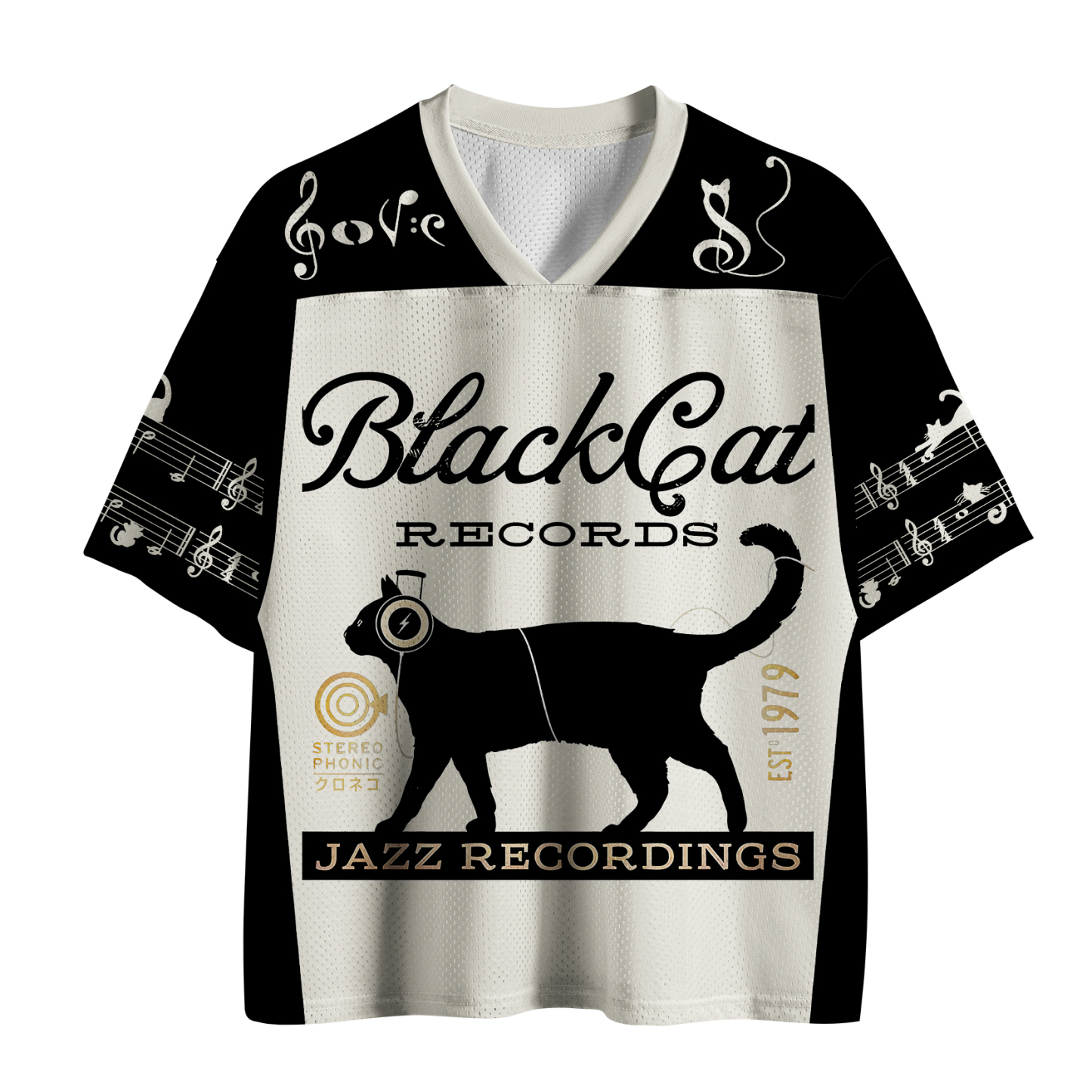 Tokyo-Tiger Black Cat Japan Mesh Jersey