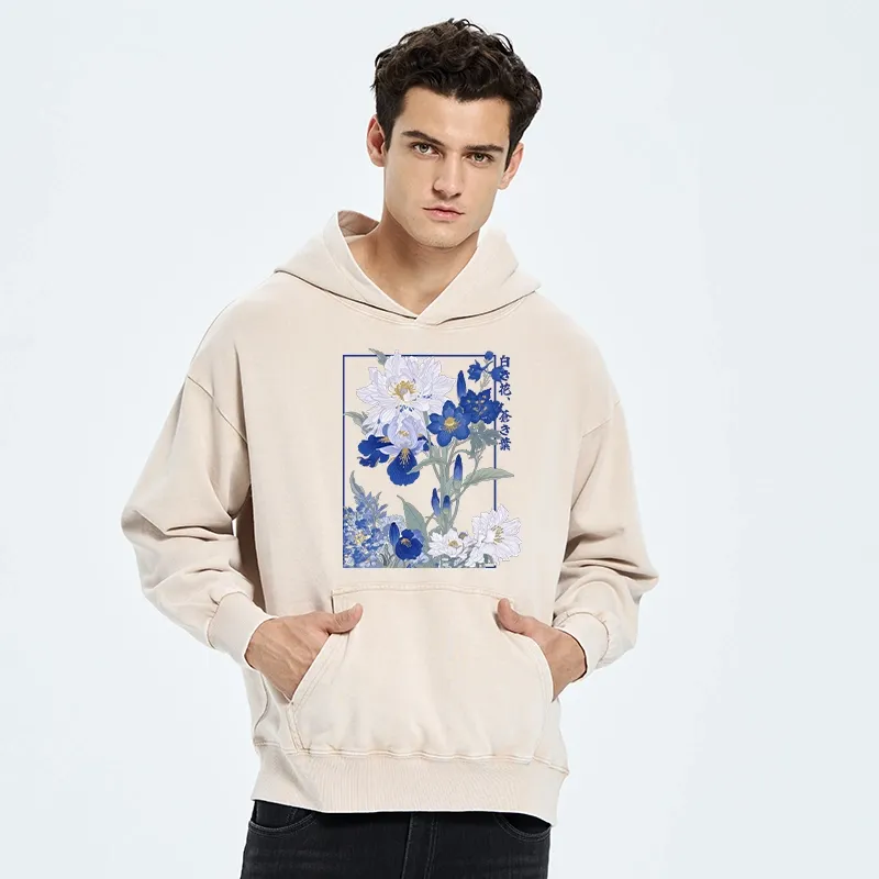 Tokyo-Tiger Blossoms Of The Firmament Washed Hoodie