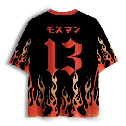 Tokyo-Tiger Mothman Eats Japanese Ramen Mesh Jersey