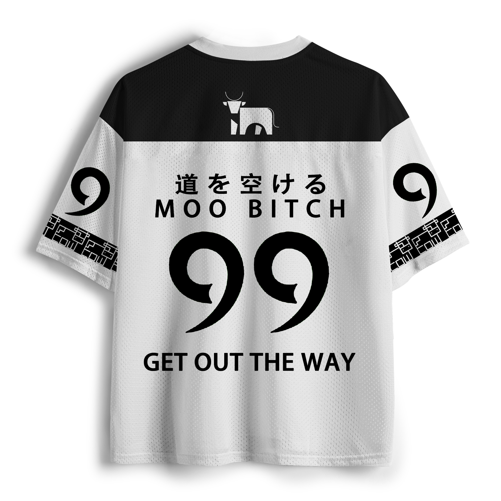 Tokyo-Tiger Funny Cow：Moo Bitch Get Out The Way Mesh Jersey