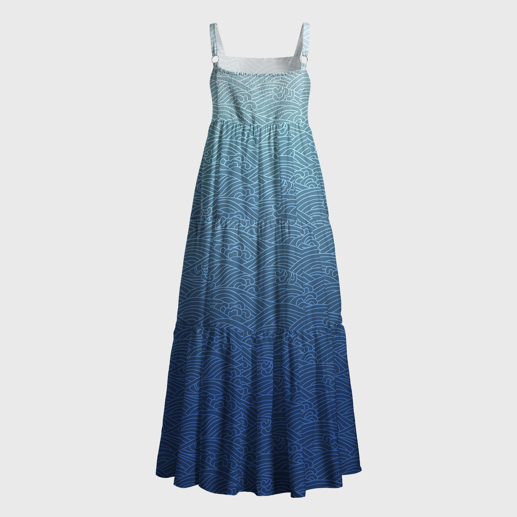 Tokyo-Tiger The Great Wave Maxi Dress