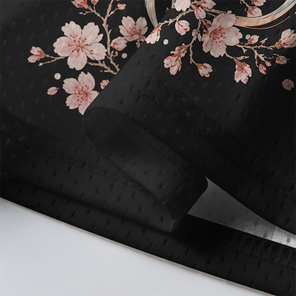 Tokyo-Tiger Koi In Sakura Mesh Jersey
