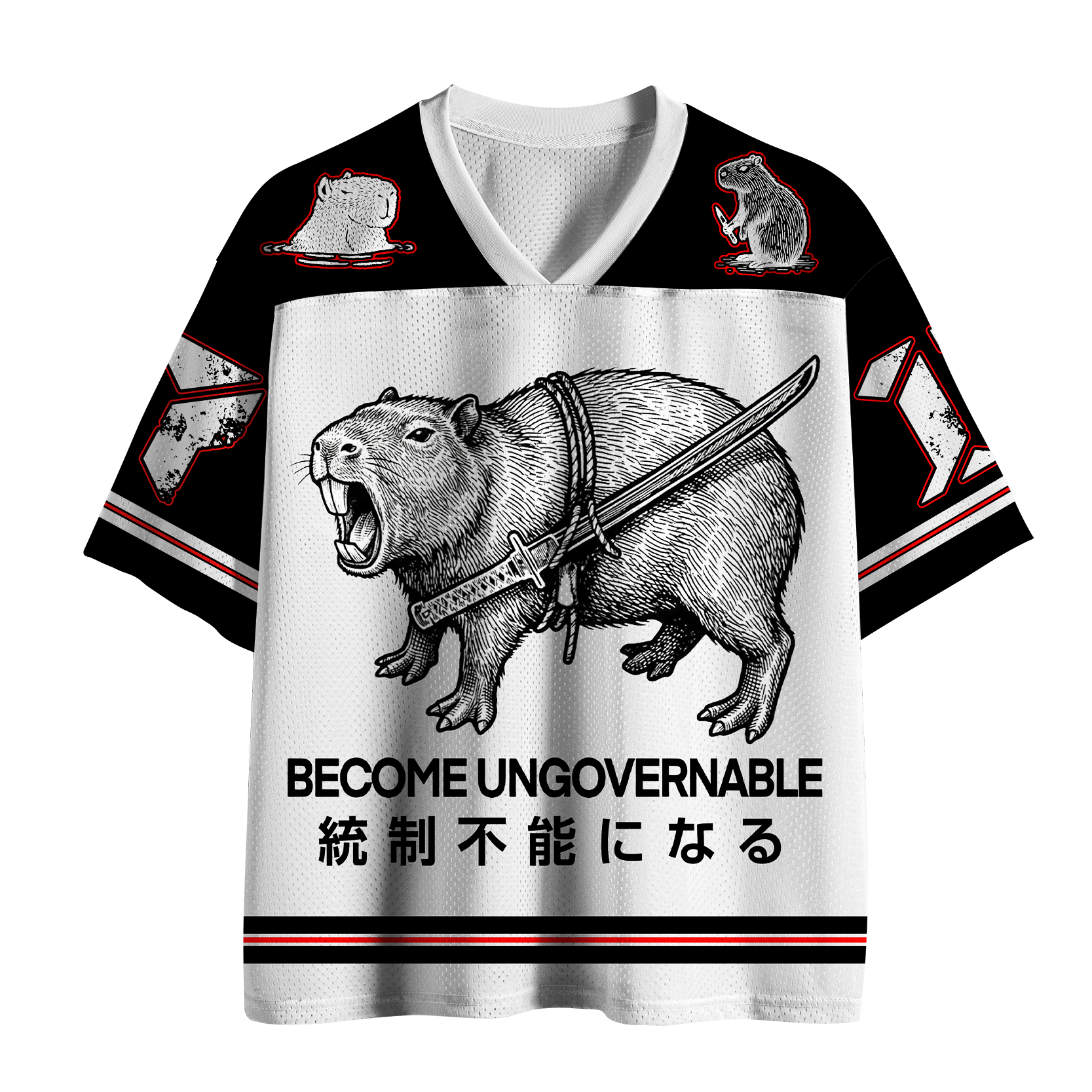 Tokyo-Tiger The Ungovernable Capybara Mesh Jersey
