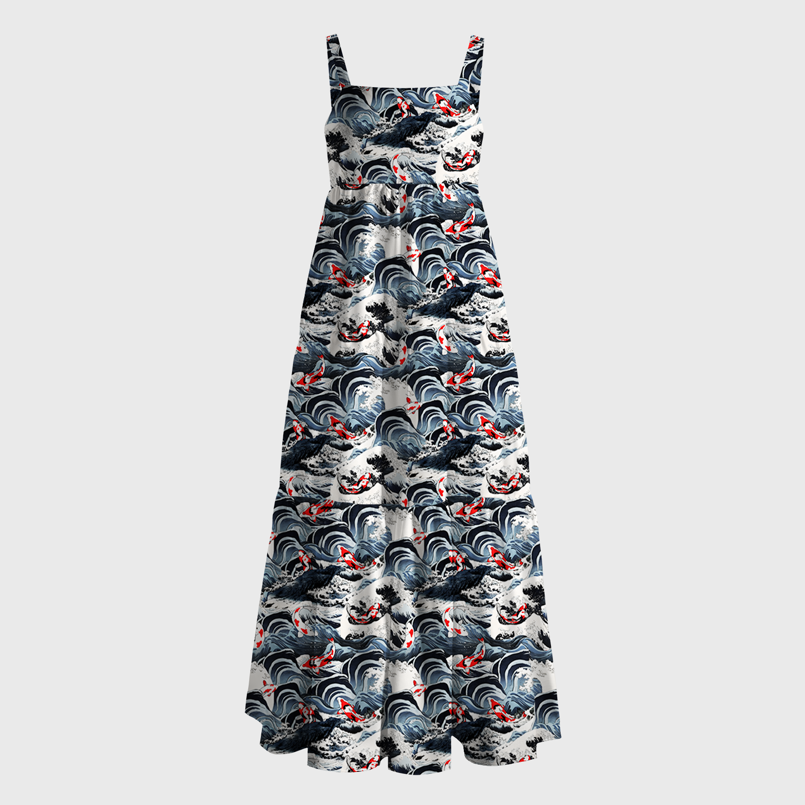 Tokyo-Tiger Ocean's Dance Maxi Dress