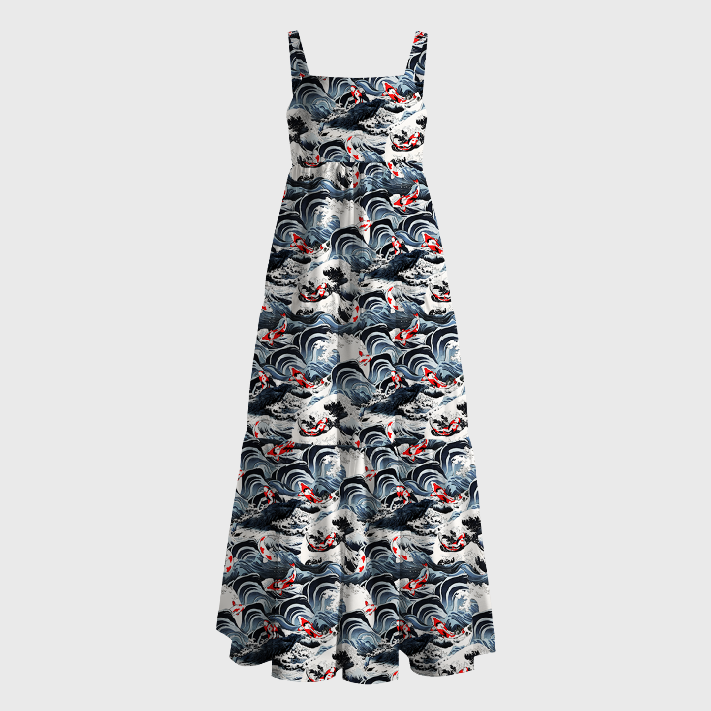 Tokyo-Tiger Ocean's Dance Maxi Dress
