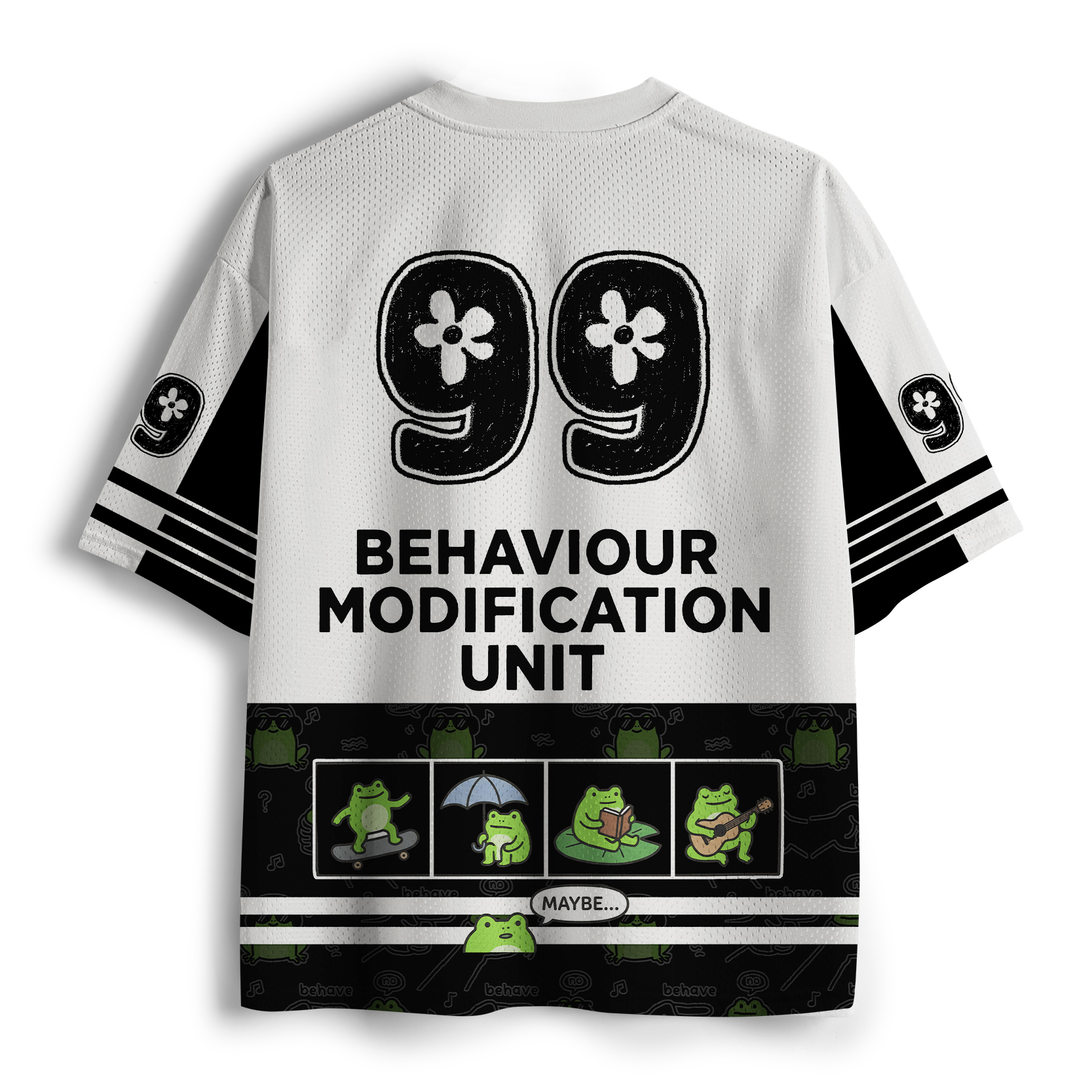Tokyo-Tiger Funny Japanese Dishonest Frog Mesh Jersey