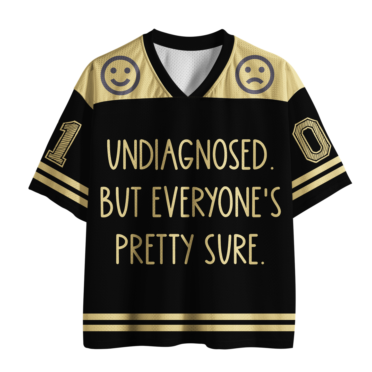 Tokyo-Tiger Self-diagnosed Illness Funny Mesh Jersey