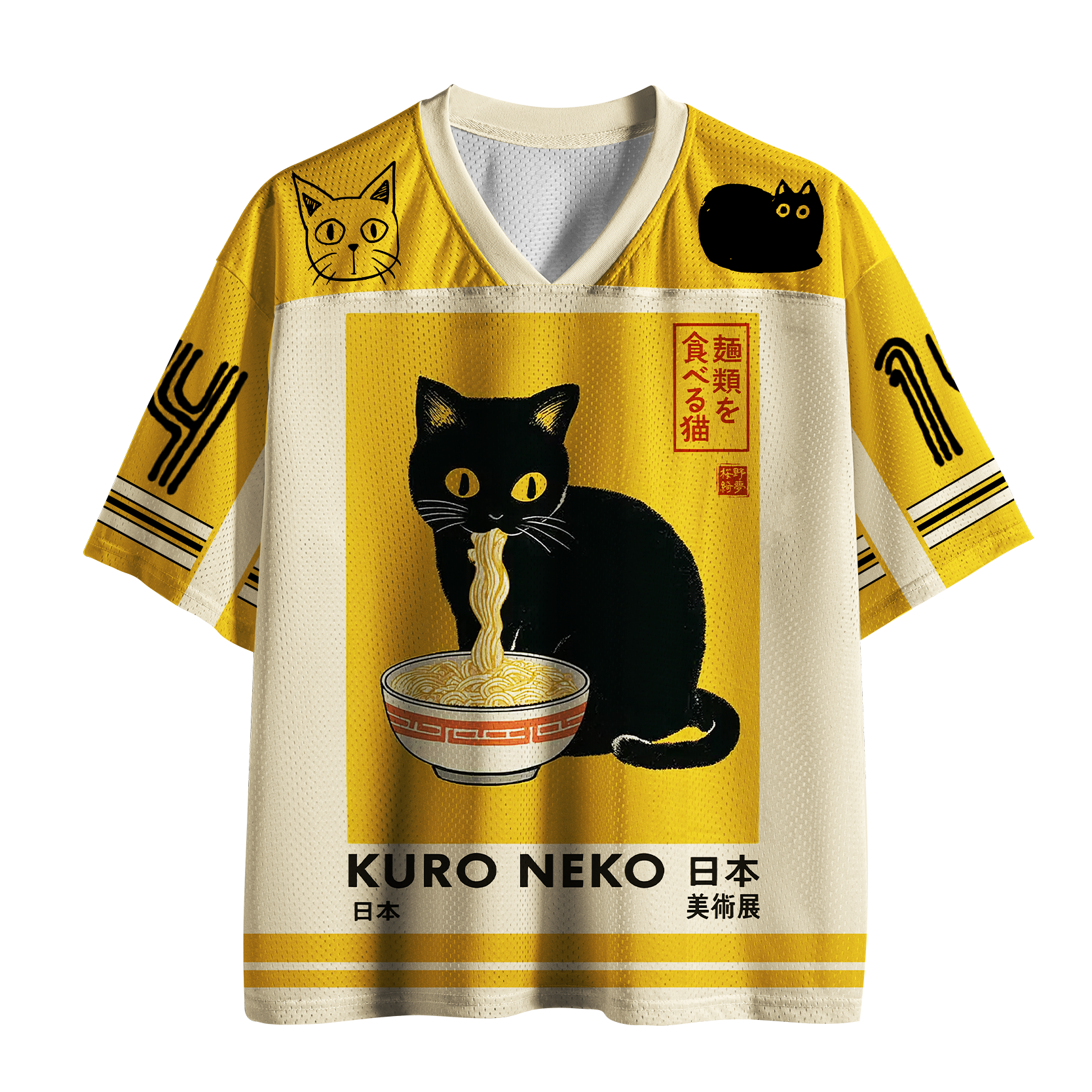 Tokyo-Tiger Neko Ramen Mesh Jersey