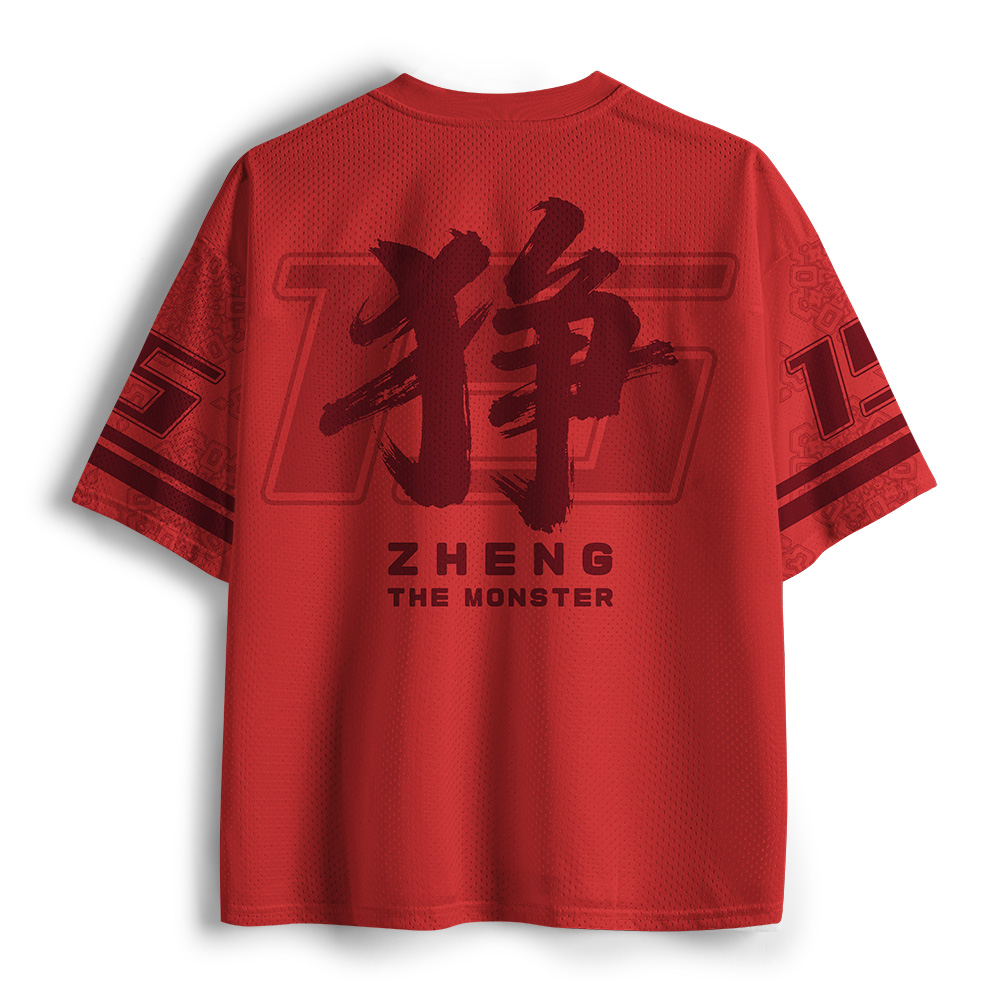 Tokyo-Tiger Monster Japanese Samurai - Zheng Mesh Jersey