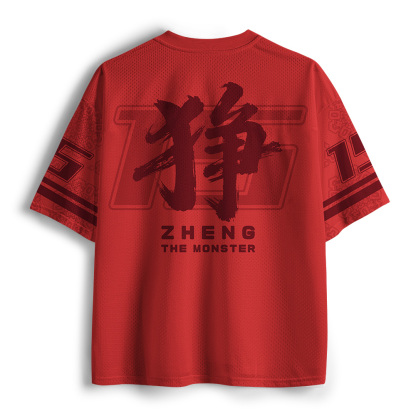 Tokyo-Tiger Monster Japanese Samurai - Zheng Mesh Jersey