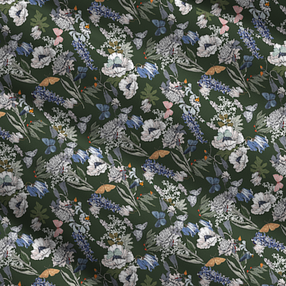Tokyo-Tiger Garden Blooms Maxi Skirt