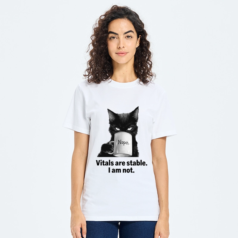 Tokyo-Tiger Grumpy Black Cat Coffee Meme Classic T-Shirt