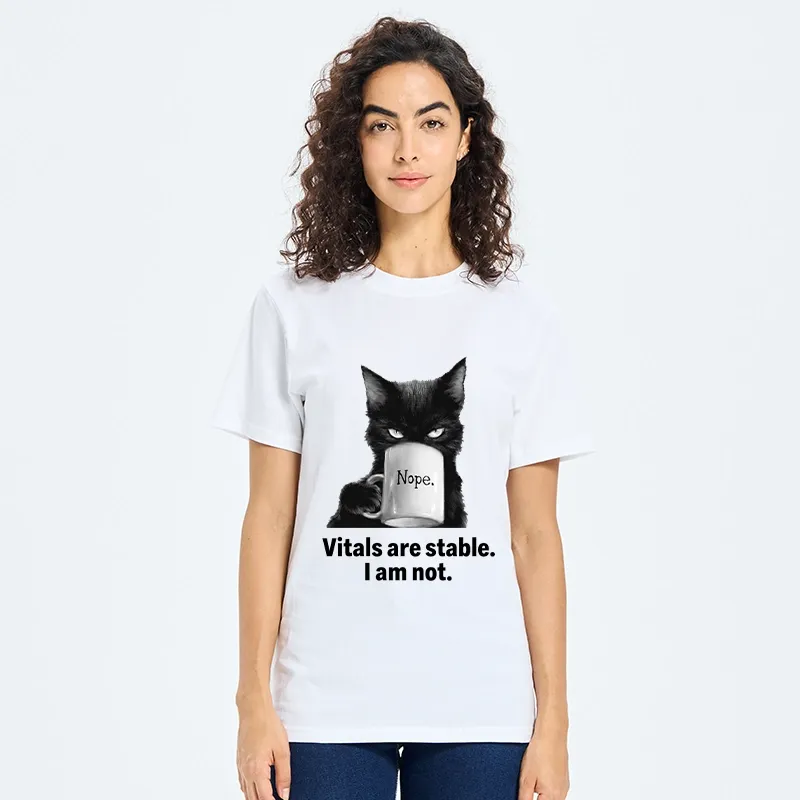 Tokyo-Tiger Grumpy Black Cat Coffee Meme Classic T-Shirt