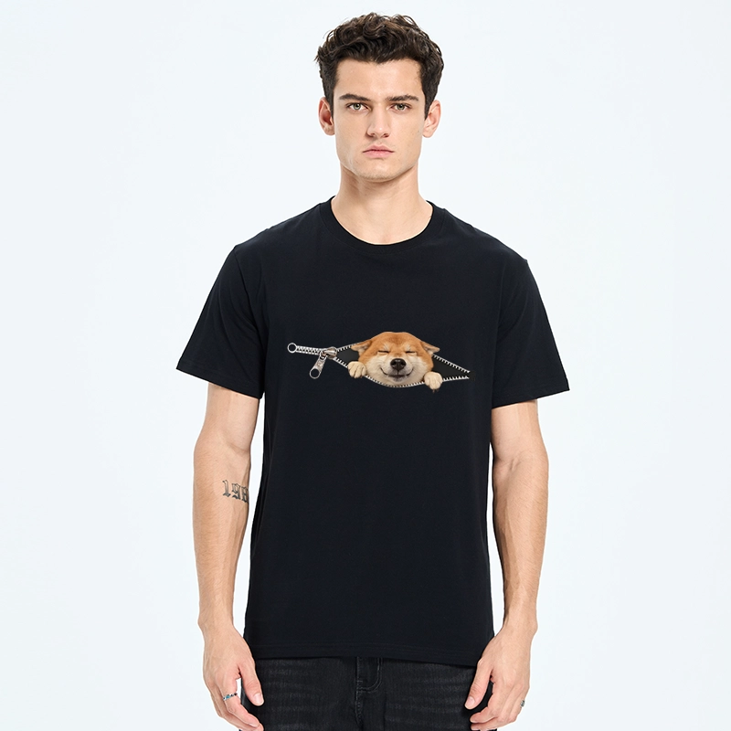 Tokyo-Tiger Cute Shiba Dog In Zipper Classic T-Shirt