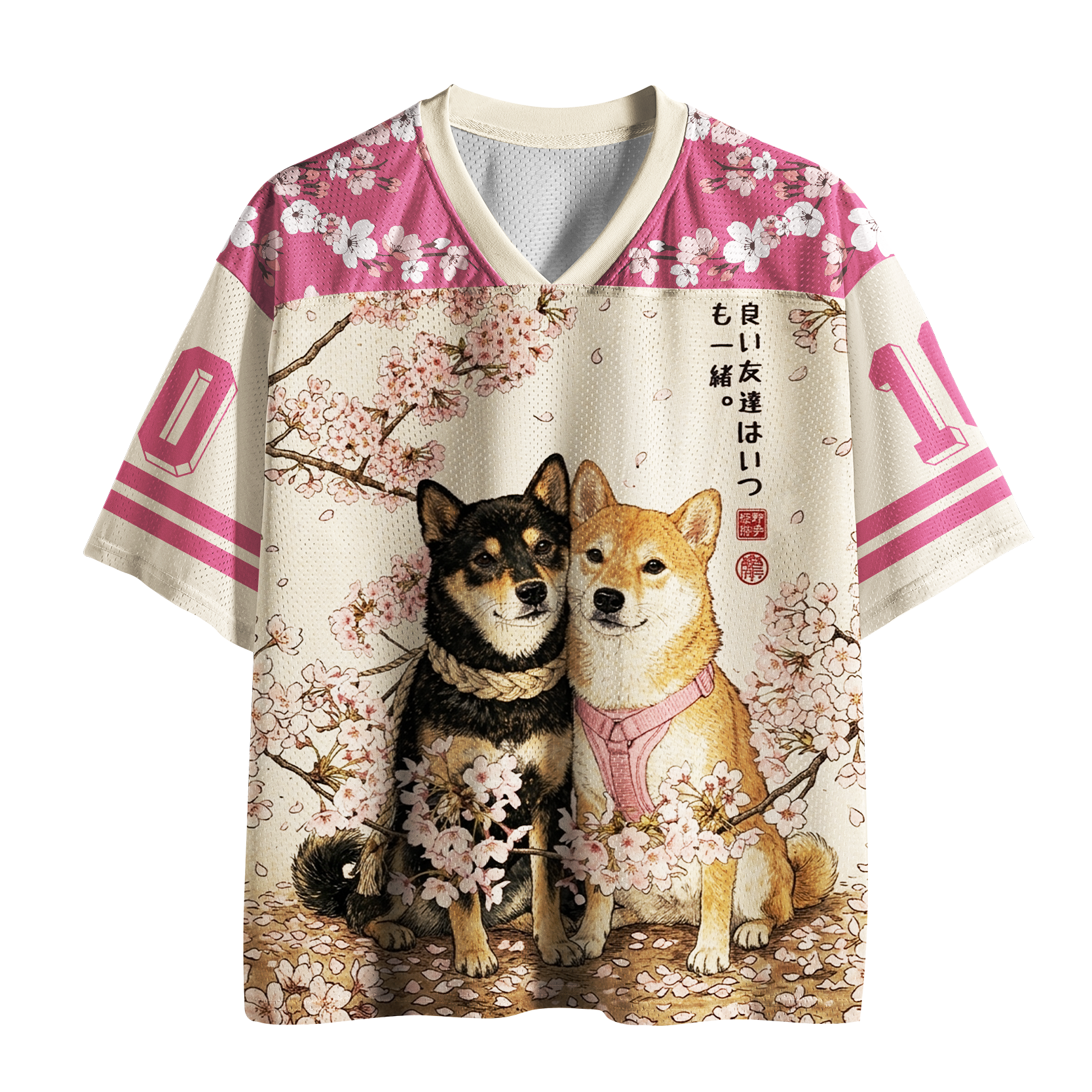Tokyo-Tiger Sakura Shiba Mesh Jersey