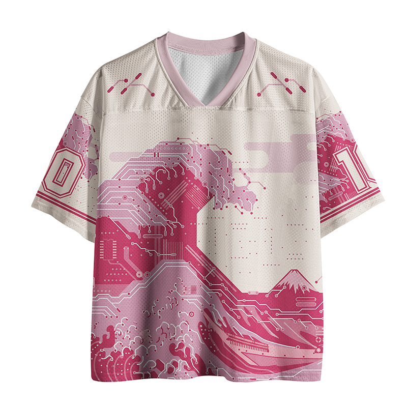 Tokyo-Tiger Cyber Great Wave Mesh Jersey