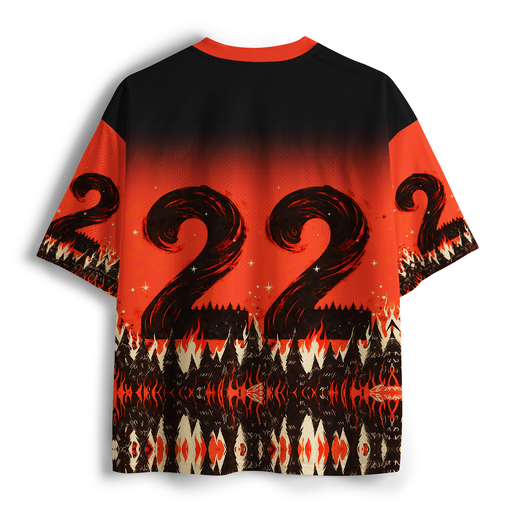 Tokyo-Tiger Mothman Rises In The Fiery Night Mesh Jersey
