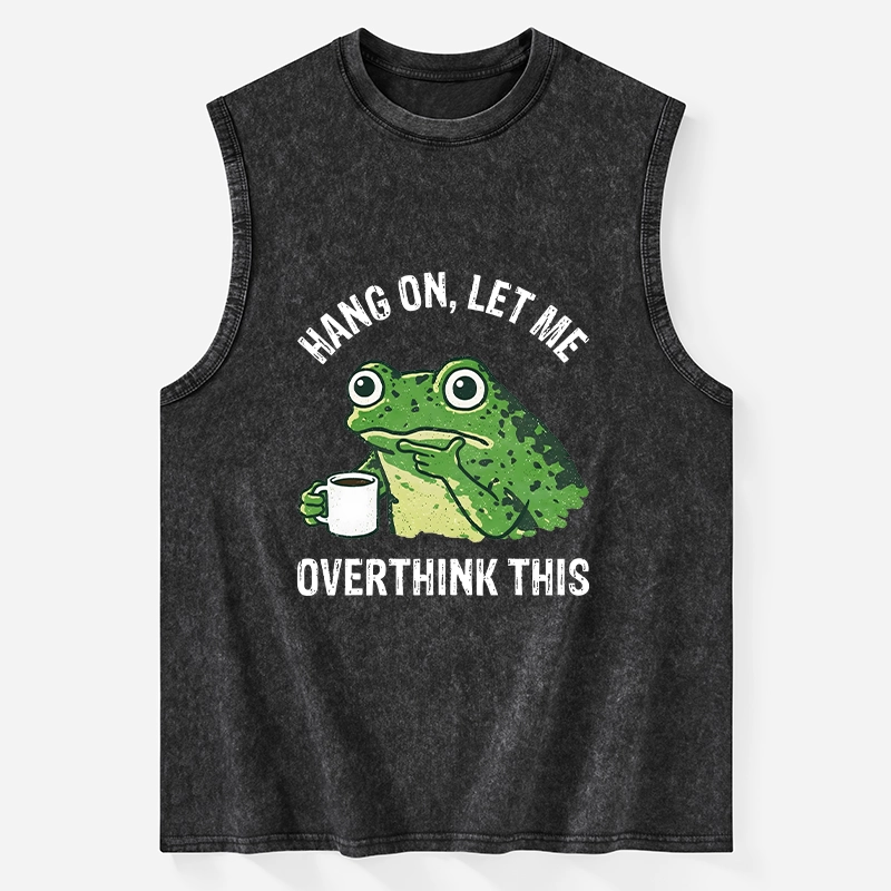 Tokyo-Tiger Overthinking Frog With Coffee Washed Tank