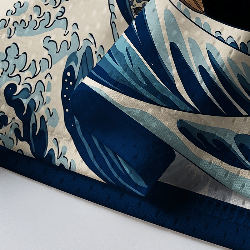 Tokyo-Tiger Samurai Wave Mesh Jersey