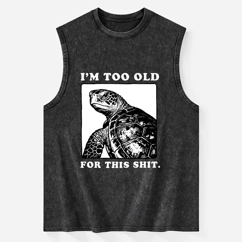 Tokyo-Tiger Turtle I Quit Meme Energy Washed Tank