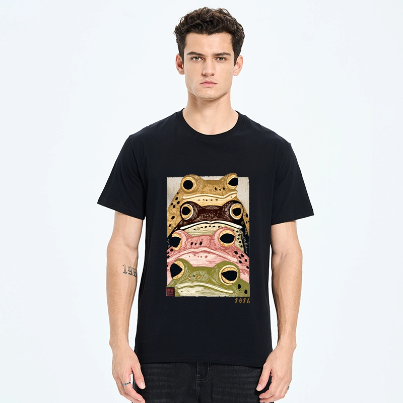 Tokyo-Tiger Whimsical Multi Colored Frog Art Classic T-Shirt