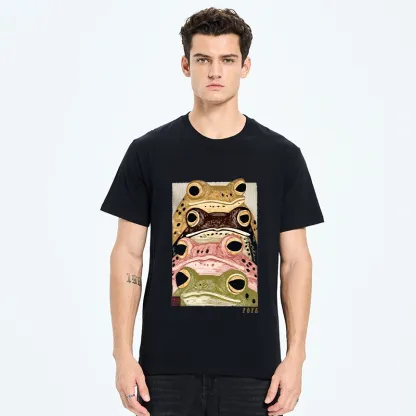 Tokyo-Tiger Whimsical Multi Colored Frog Art Classic T-Shirt