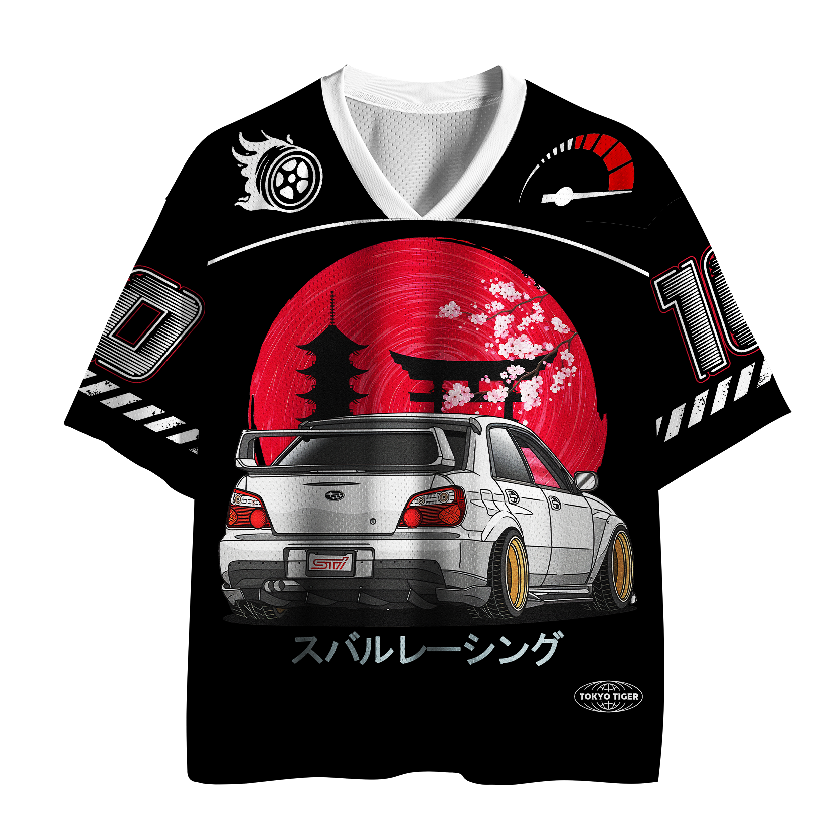 Tokyo-Tiger Sakura Speed: "Rising Sun" Mesh Jersey
