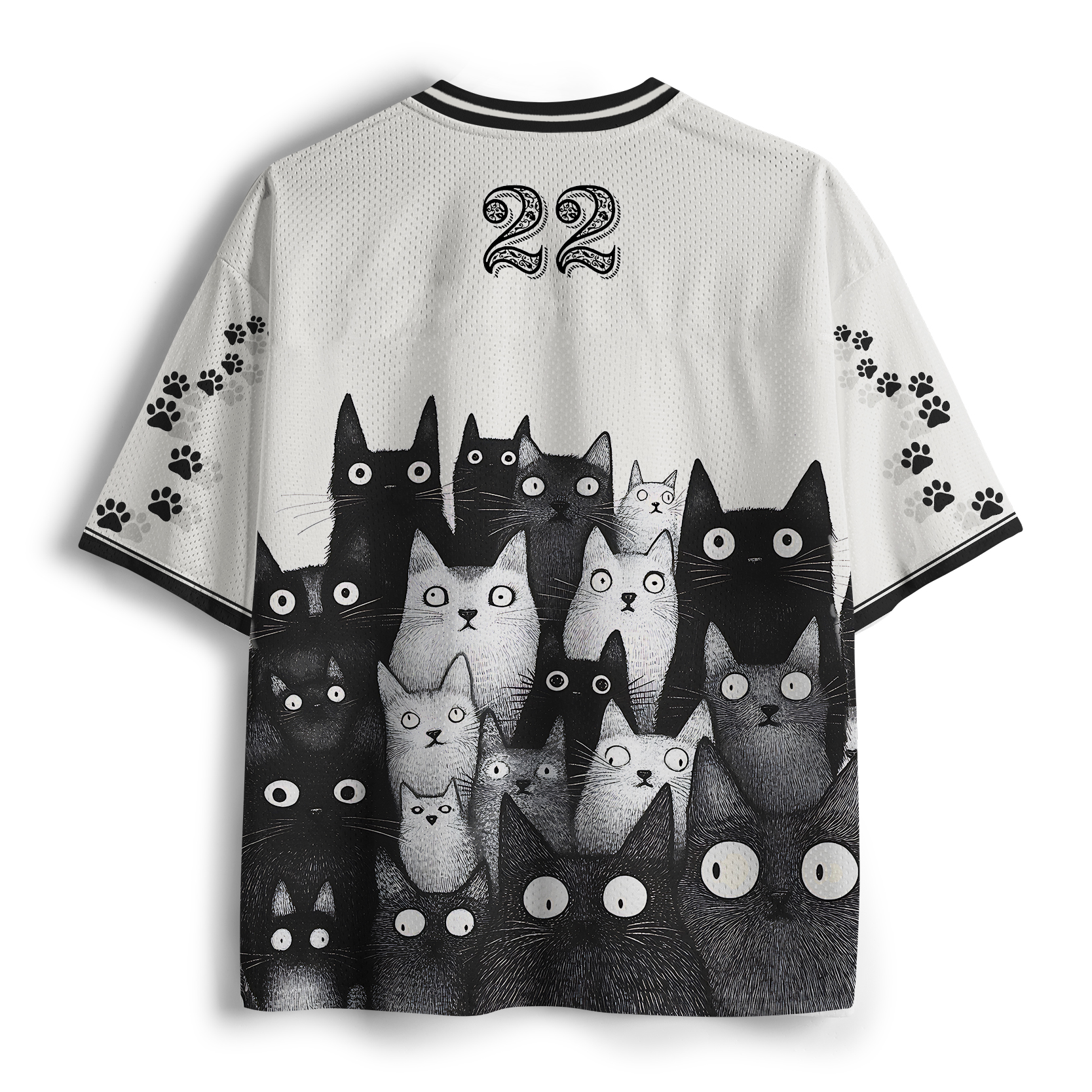 Tokyo-Tiger The Judgmental Stare Of Cats Mesh Jersey