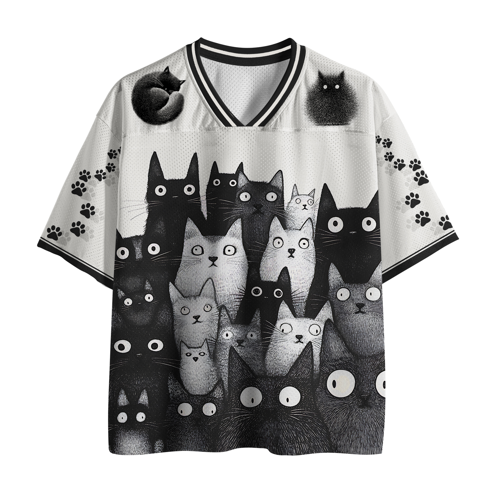 Tokyo-Tiger The Judgmental Stare Of Cats Mesh Jersey