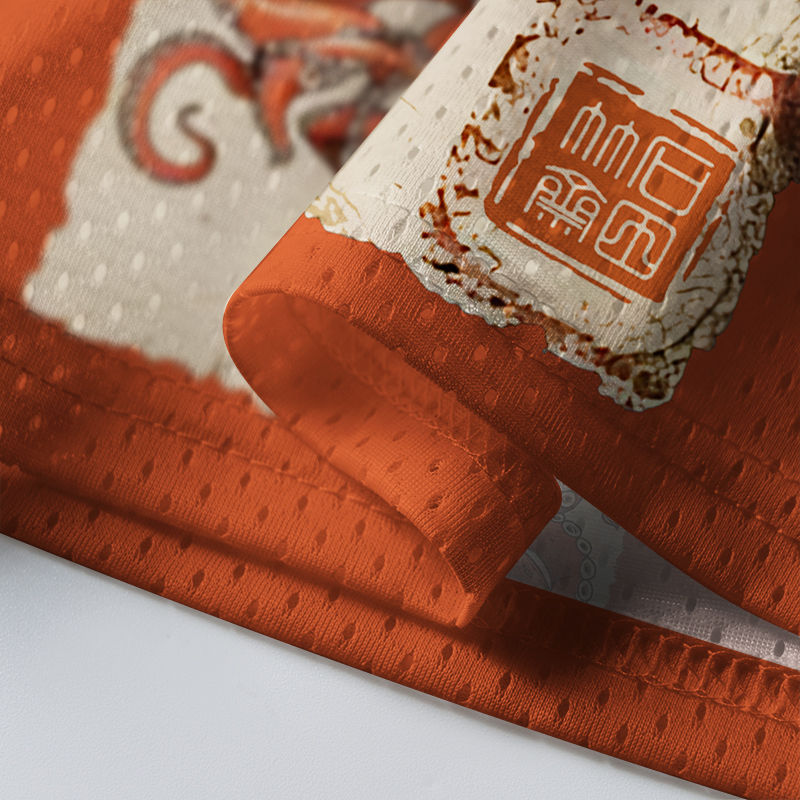 Tokyo-Tiger Retro Octopus Eating Ramen Mesh Jersey