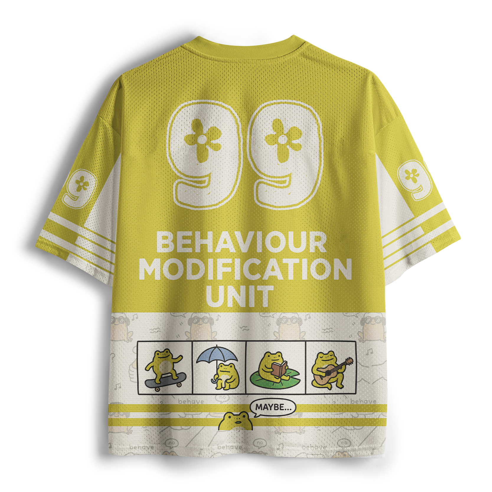 Tokyo-Tiger Funny Frog：Japanese Dishonest Frog Mesh Jersey